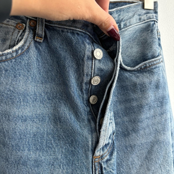 AGOLDE 90's Pinch Waist Distressed Jean Sz 27 - Picture 7 of 13